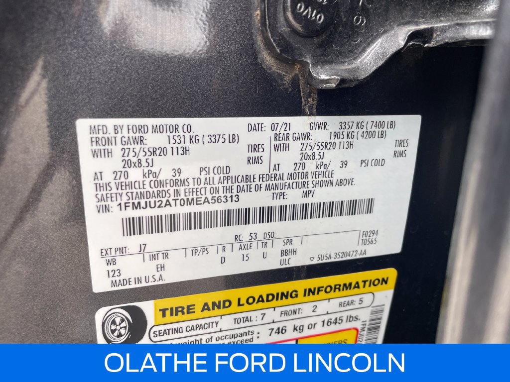 Certified 2021 Ford Expedition Limited AWD/4WD image 20