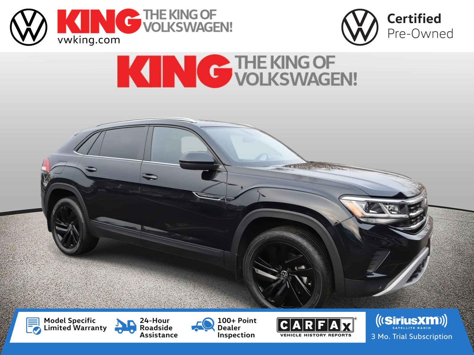 Certified 2023 Volkswagen Atlas Cross Sport SE w/ Black Wheel Package image 1