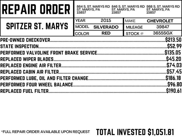 Used 2015 Chevrolet Silverado 2500 High Country w/ Duramax Plus Package image 2