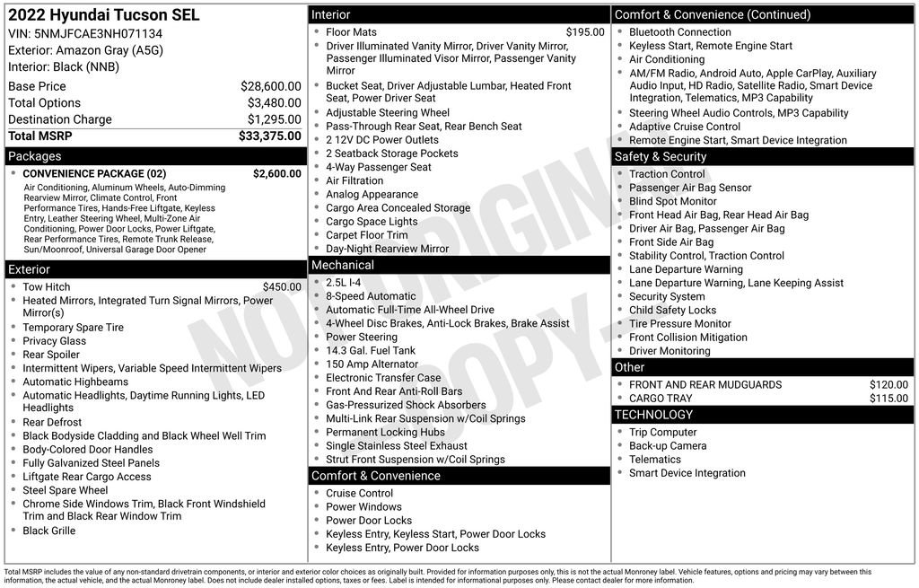Used 2022 Hyundai Tucson SEL w/ Convenience Package image 37