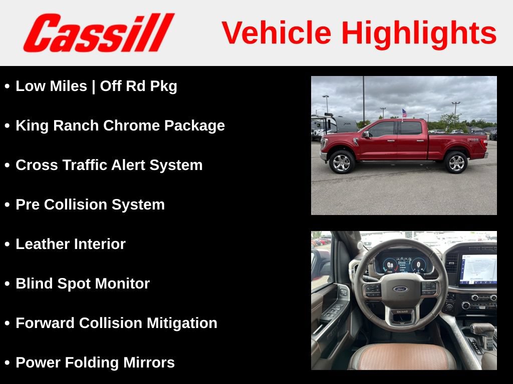 Used 2022 Ford F150 King Ranch w/ Equipment Group 601A High AWD/4WD image 7