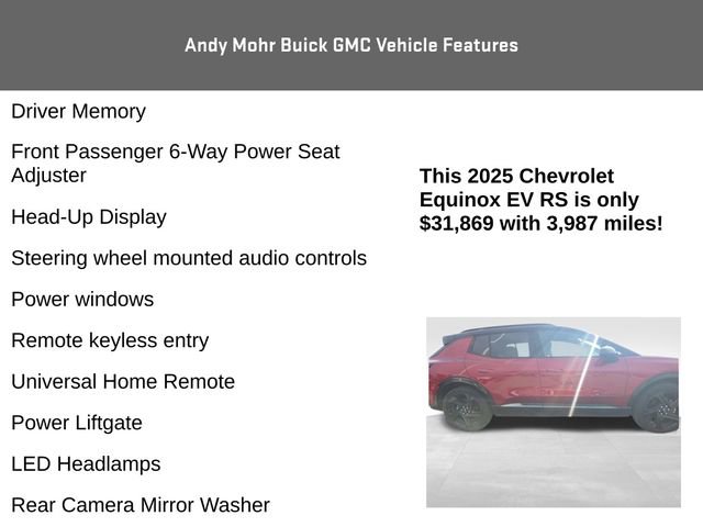 Used 2025 Chevrolet Equinox EV RS w/ Active Safety Package 3 image 15