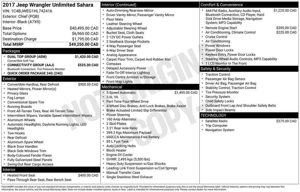 Used 2017 Jeep Wrangler Unlimited Sahara w/ Dual Top Group image 39