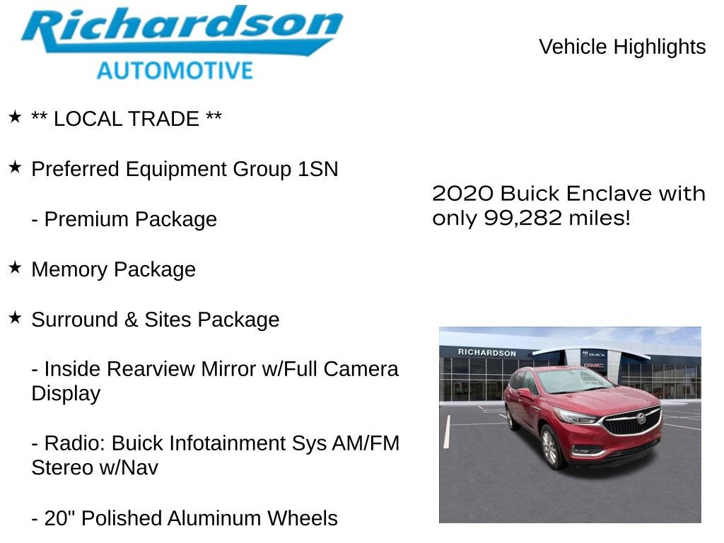 Used 2020 Buick Enclave Premium w/ Surround and Sites Package AWD/4WD image 11