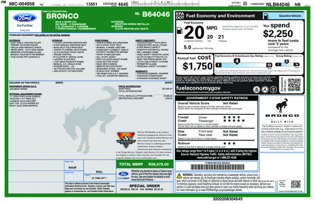 Used 2022 Ford Bronco Big Bend AWD/4WD image 36