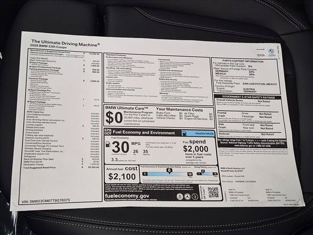 New 2026 BMW 230i Coupe w/ Premium Package RWD image 17