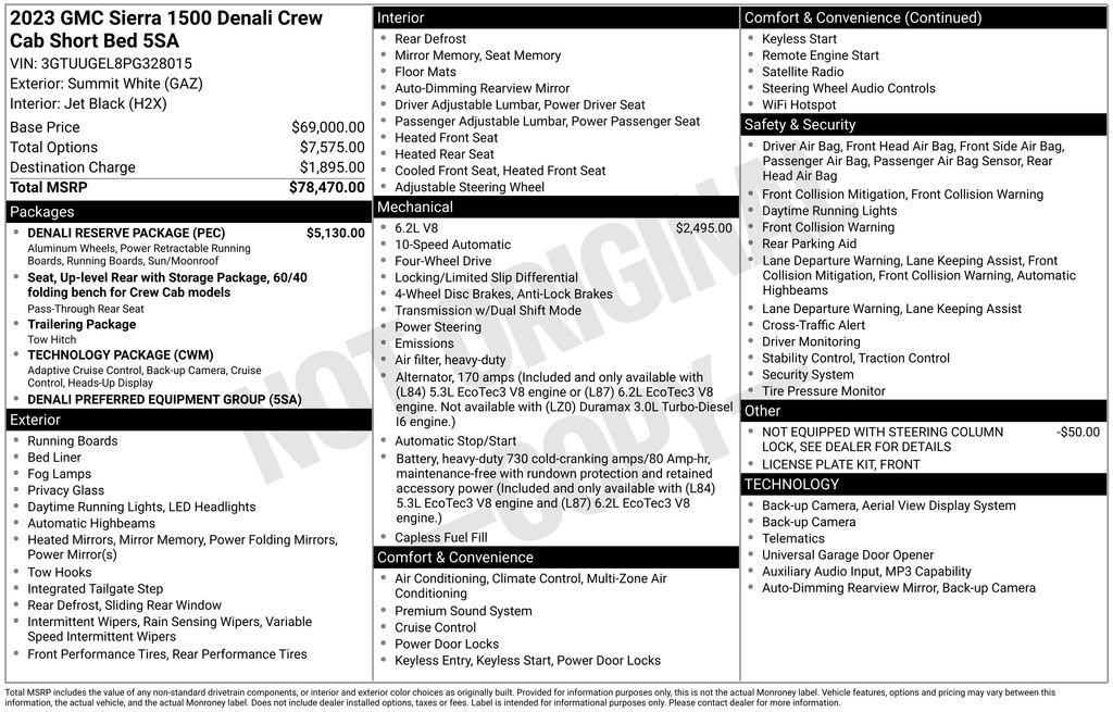 Certified 2023 GMC Sierra 1500 Denali w/ Denali Reserve Package AWD/4WD image 5