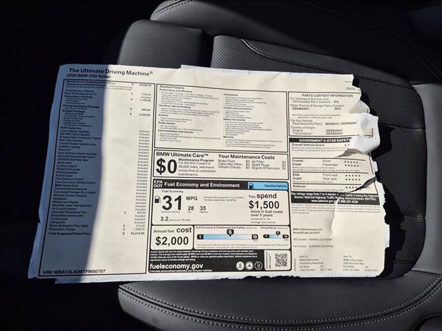 New 2026 BMW 330i Sedan w/ M Sport Package RWD image 17