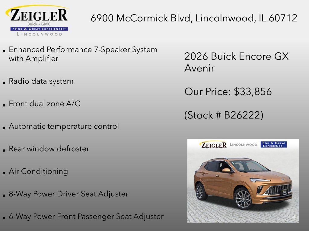 New 2026 Buick Encore GX Avenir AWD/4WD image 12