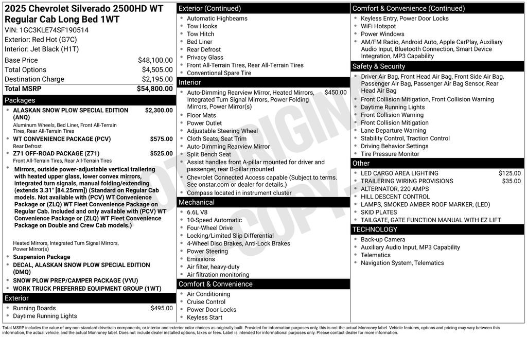 Used 2025 Chevrolet Silverado 2500 W/T image 12