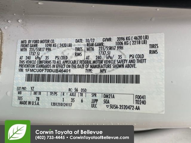 Used 2013 Ford Escape S image 16