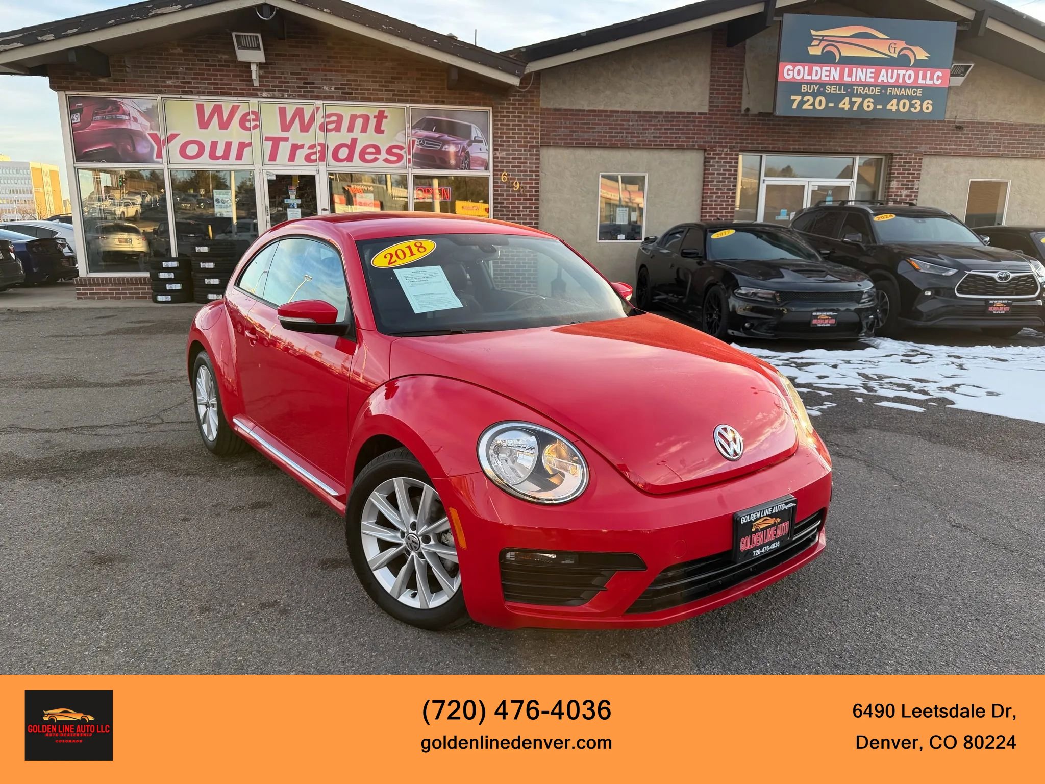 Used 2018 Volkswagen Beetle 2.0T S w/ Style & Comfort Package For S image 1