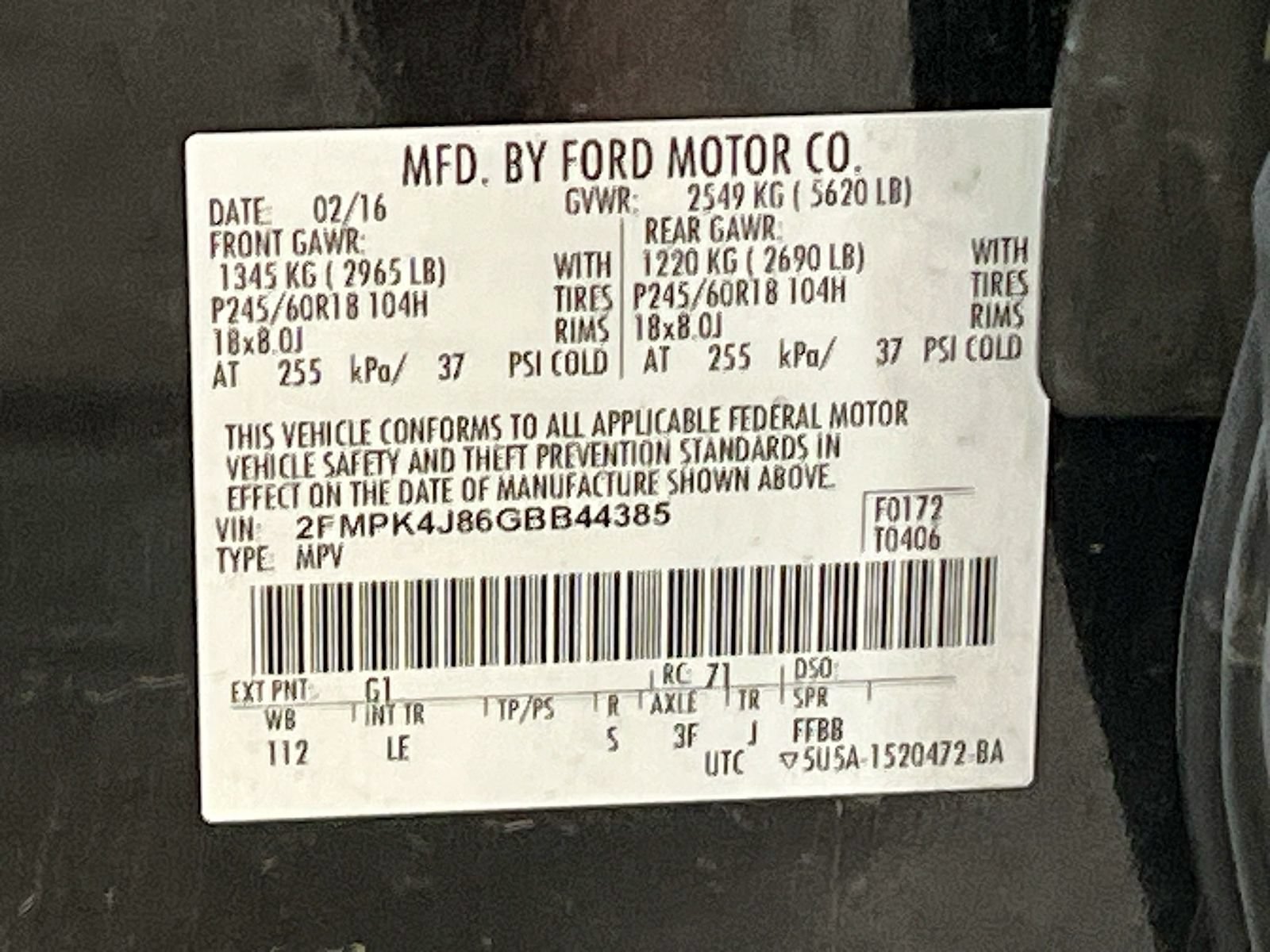 Used 2016 Ford Edge SEL w/ Equipment Group 201A AWD/4WD image 29