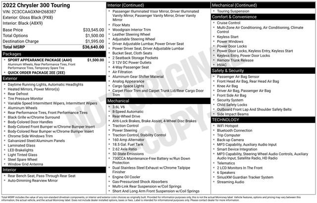 Used 2022 Chrysler 300 Touring w/ Sport Appearance Package RWD image 39