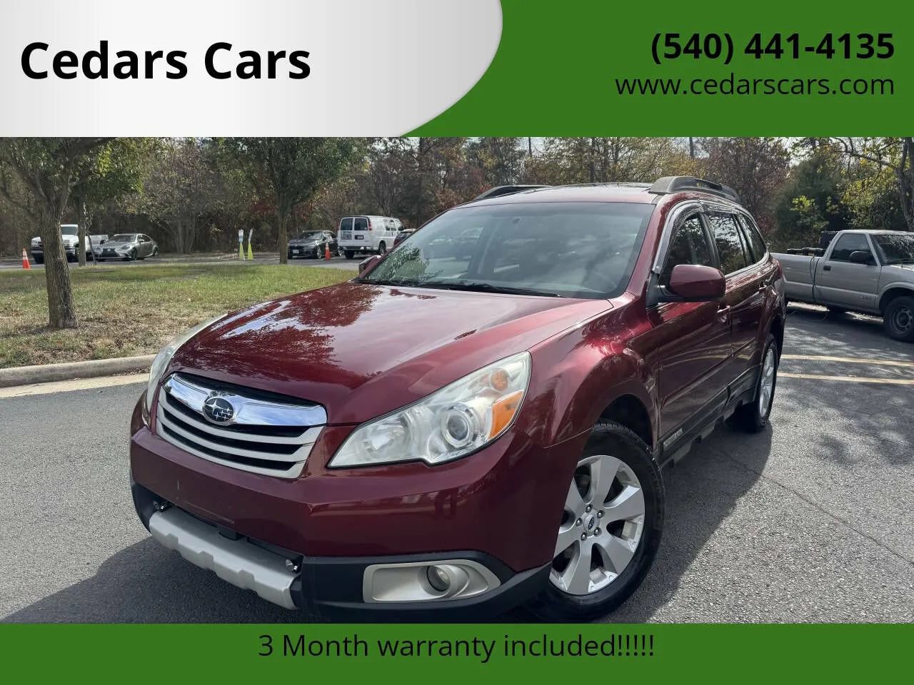 Used 2012 Subaru Outback 2.5i Limited w/ Moonroof Pkg image 2