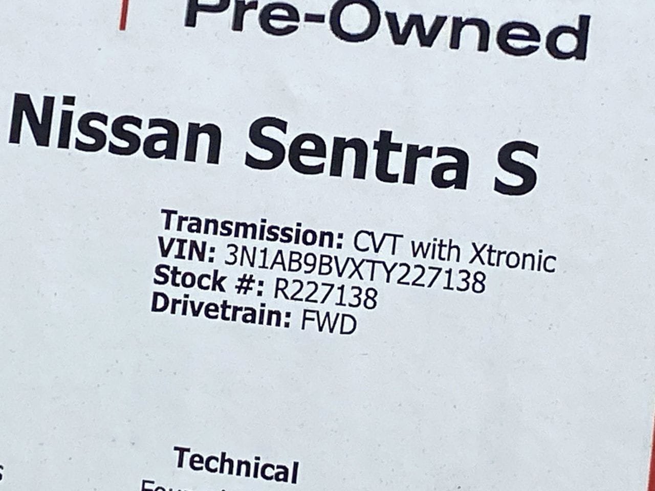 Certified 2026 Nissan Sentra S w/ Floor Mat Package FWD image 35