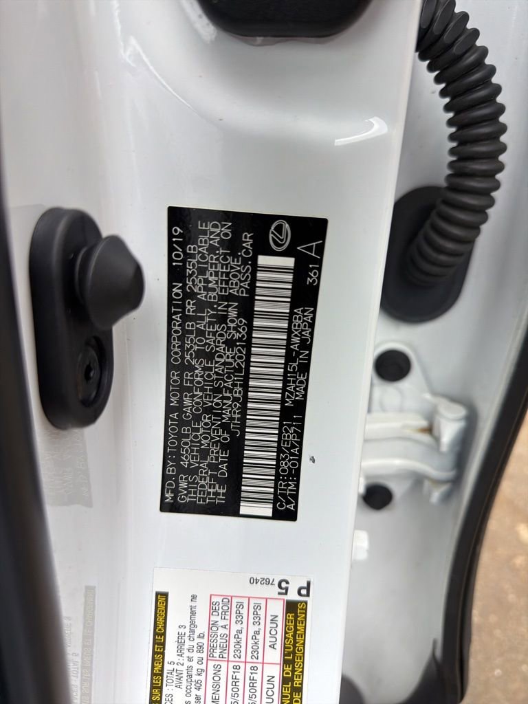 Used 2020 Lexus UX 250h F Sport w/ F Sport Premium Package image 9