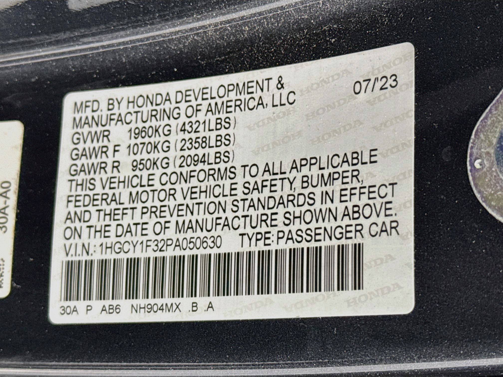 Certified 2023 Honda Accord EX image 31