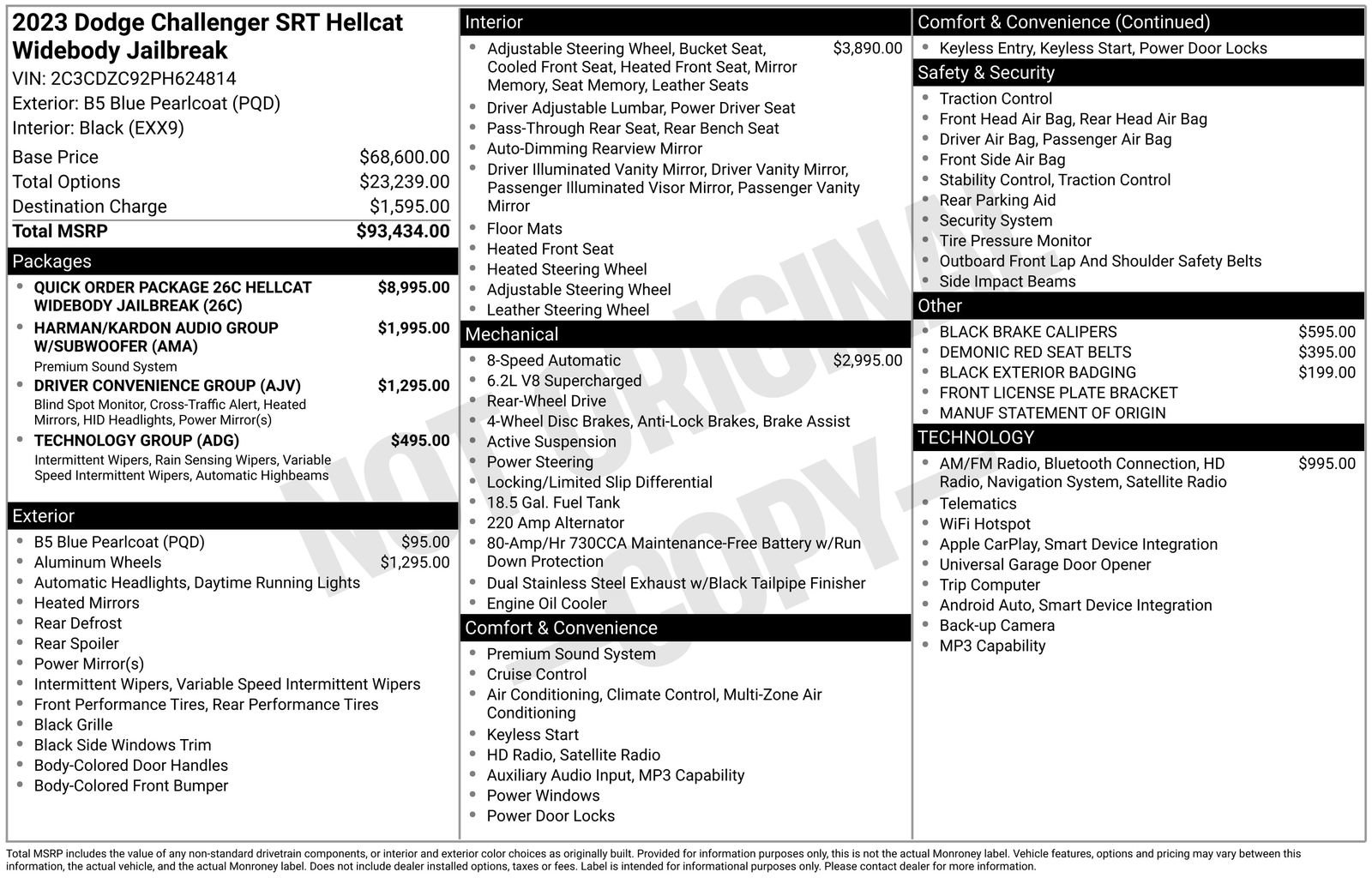 Used 2023 Dodge Challenger SRT Hellcat image 9