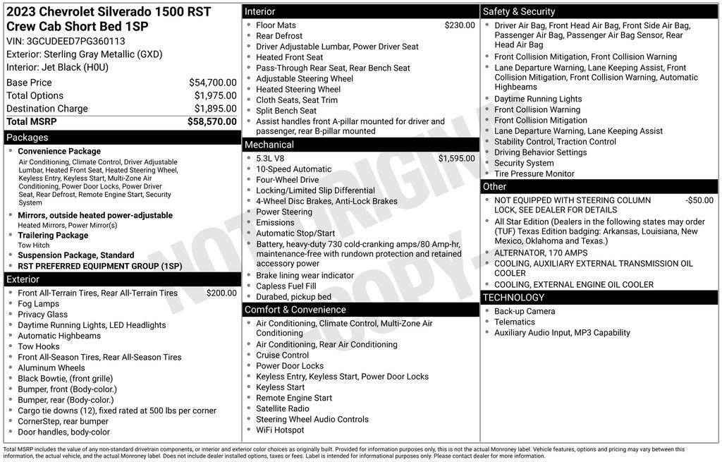 Used 2023 Chevrolet Silverado 1500 RST AWD/4WD image 4