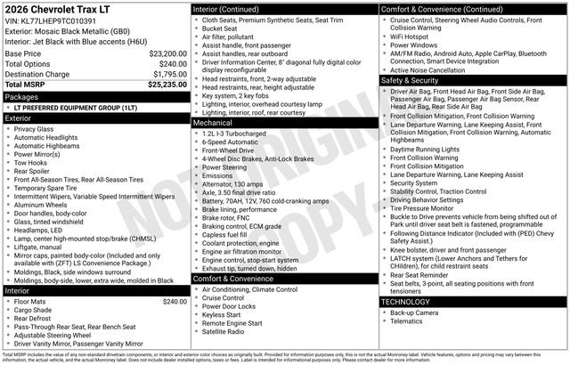 Certified 2026 Chevrolet Trax LT FWD image 2