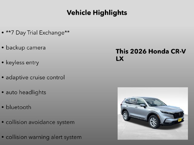 New 2026 Honda CR-V LX image 5
