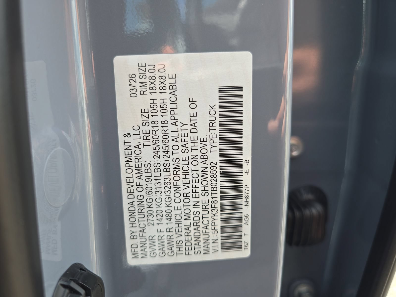 New 2026 Honda Ridgeline Black Edition image 28
