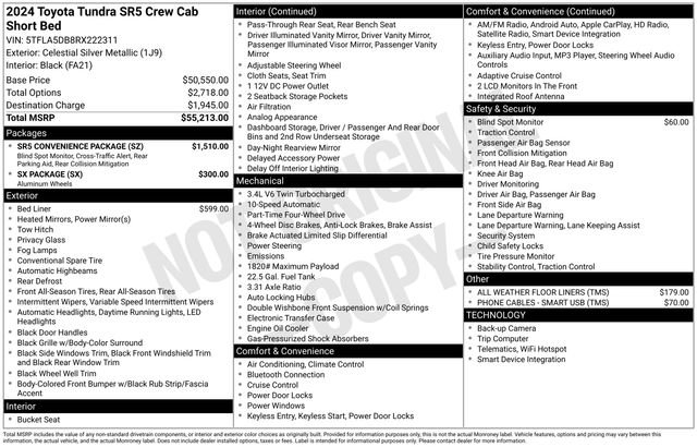 Used 2024 Toyota Tundra SR5 w/ SR5 Convenience Package image 28