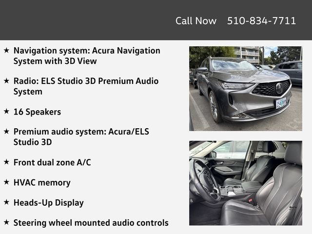 Used 2022 Acura MDX w/ Advance Package AWD/4WD image 4