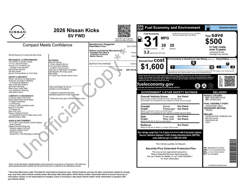 Used 2026 Nissan Kicks SV FWD image 35