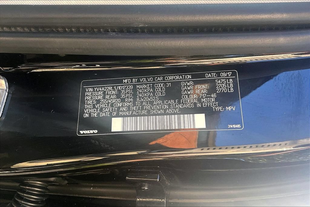 Used 2018 Volvo XC60 T6 Inscription w/ Convenience Package AWD/4WD image 45