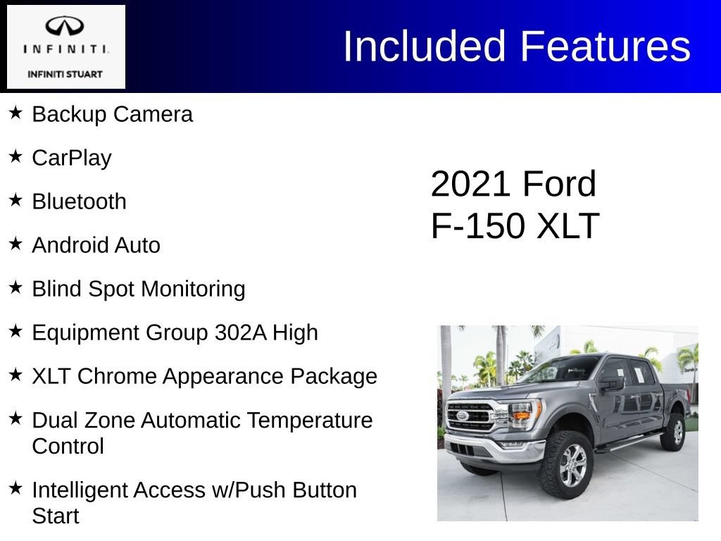 Used 2021 Ford F150 XLT w/ Equipment Group 302A High RWD image 2