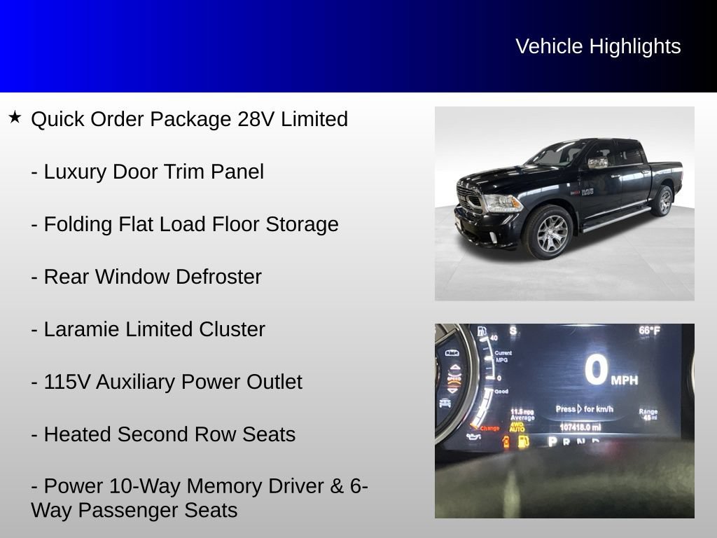 Used 2018 RAM 1500 Limited AWD/4WD image 12