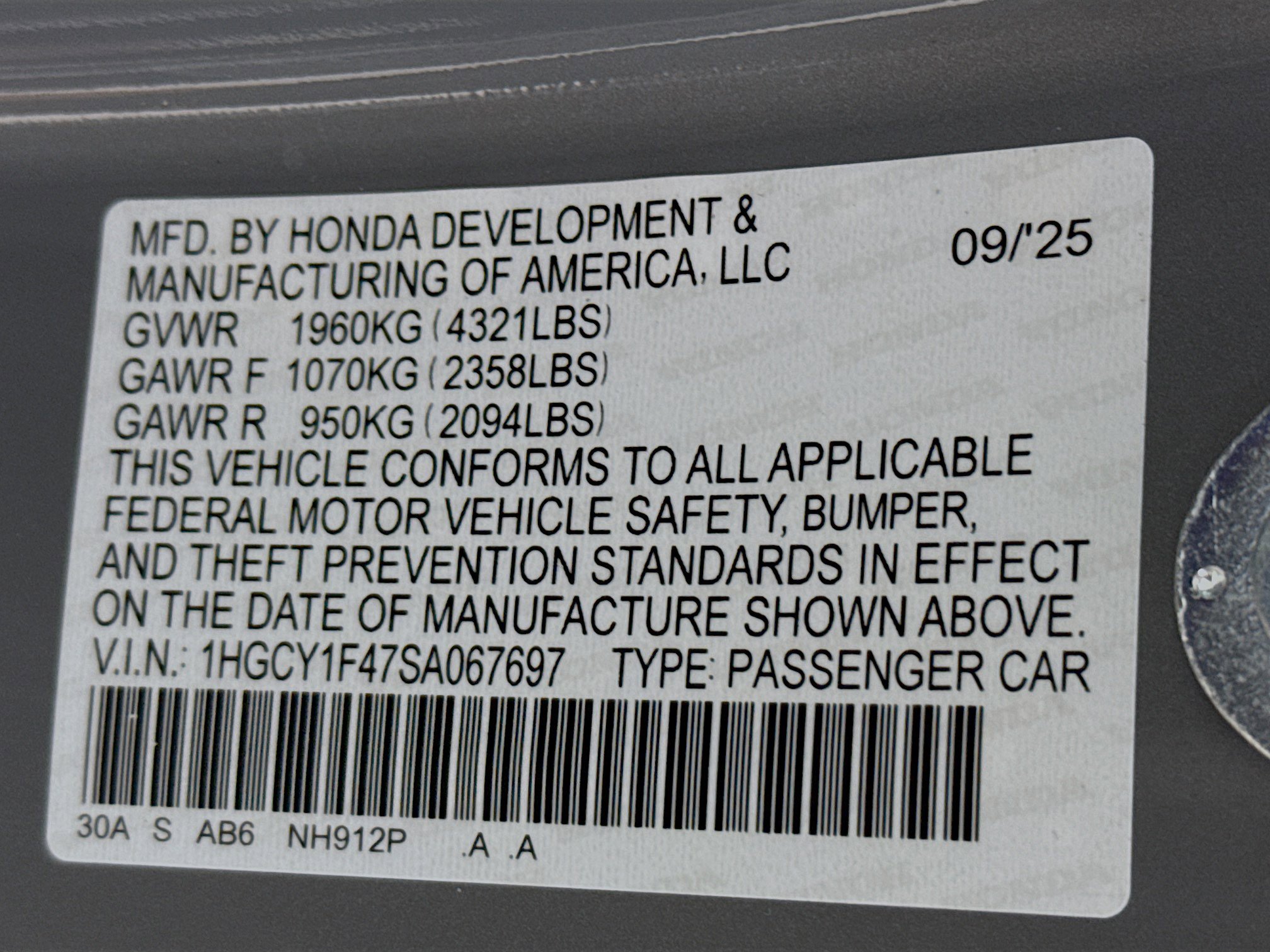 New 2025 Honda Accord SE image 37