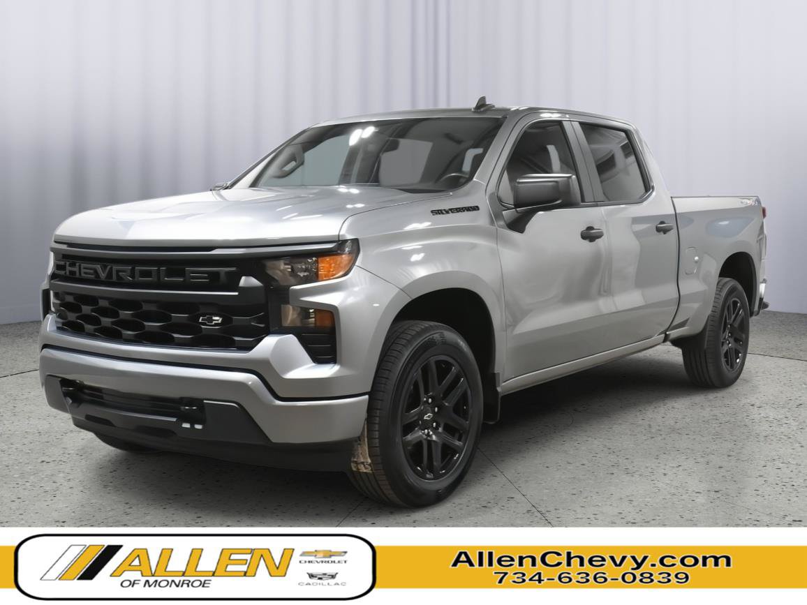 Used 2023 Chevrolet Silverado 1500 Custom w/ LPO, Dark Essentials Package AWD/4WD video 1
