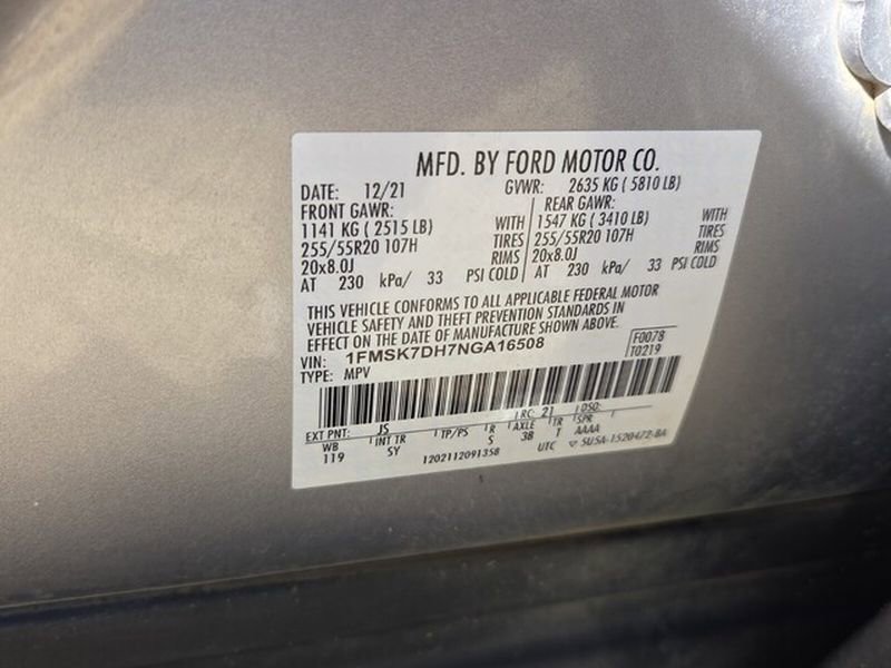 Used 2022 Ford Explorer XLT w/ Equipment Group 202A RWD image 7