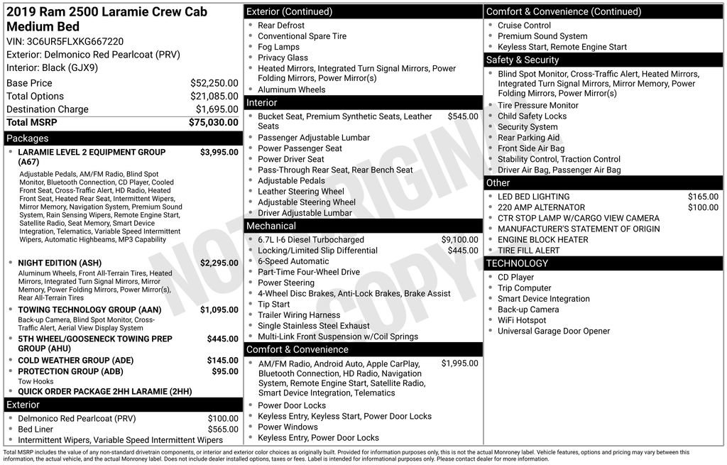 Used 2019 RAM 2500 Laramie AWD/4WD image 27