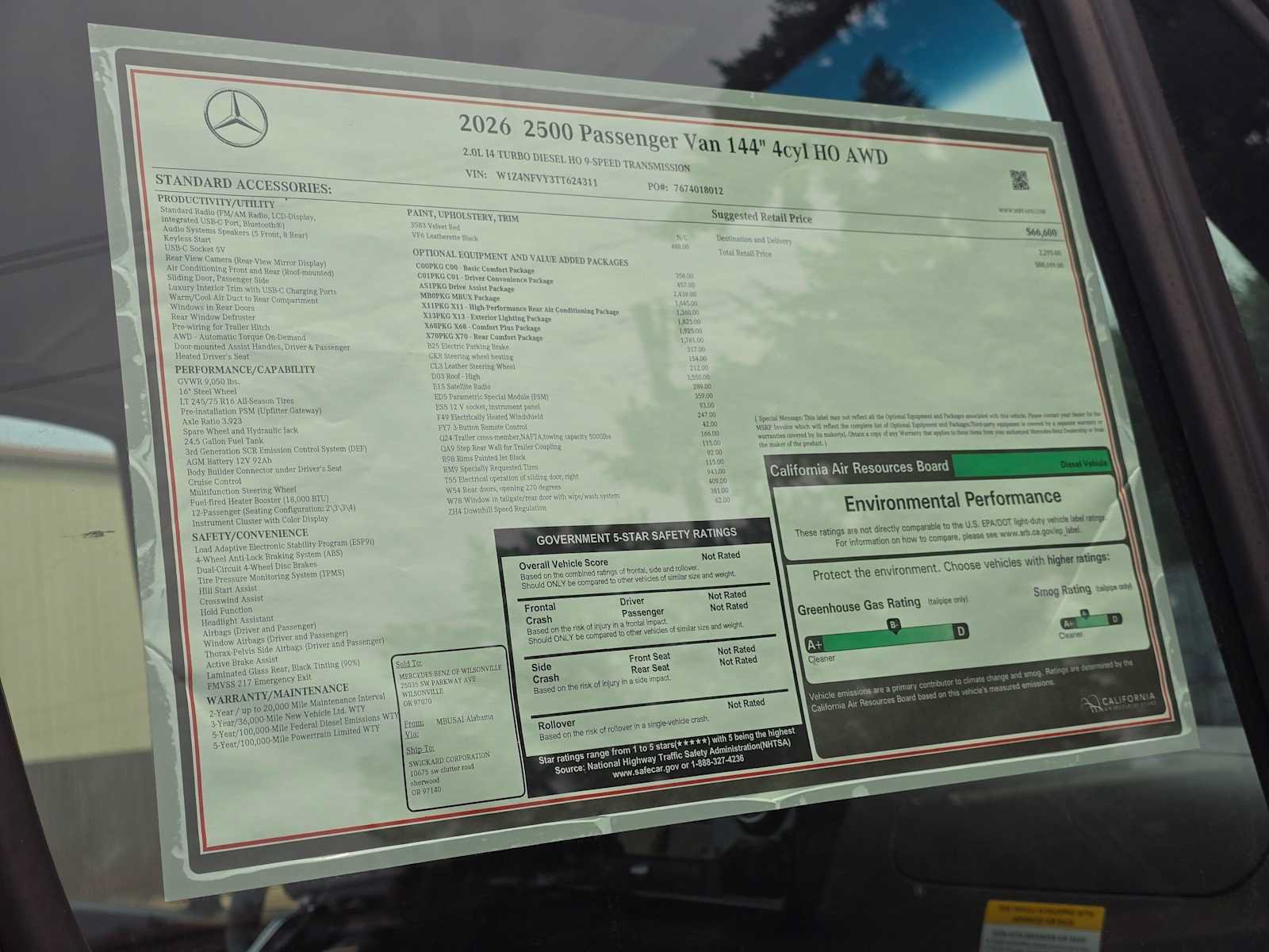 New 2026 Mercedes-Benz Sprinter 2500 image 14