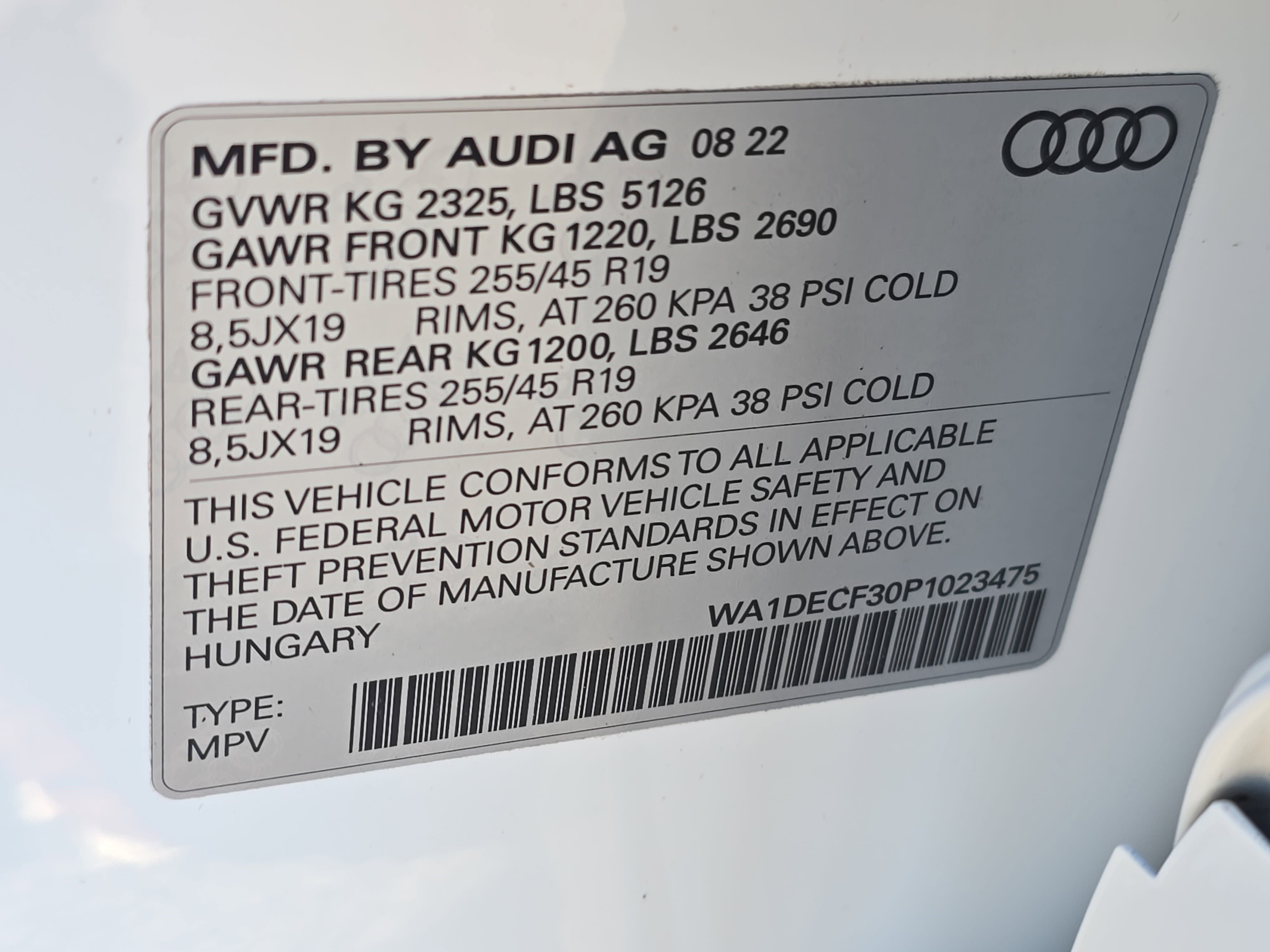 Certified 2023 Audi Q3 2.0T Premium w/ Black Optic Sport Package image 33