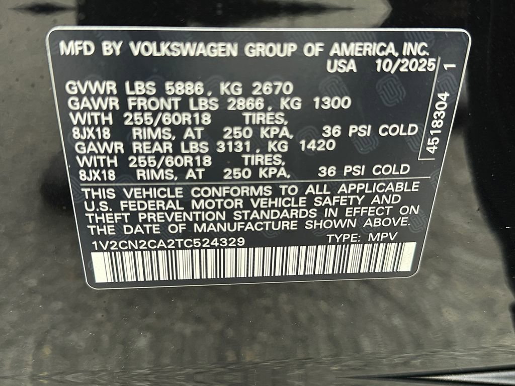 New 2026 Volkswagen Atlas Peak Edition image 25