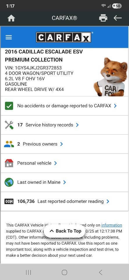 Used 2016 Cadillac Escalade ESV Premium image 55