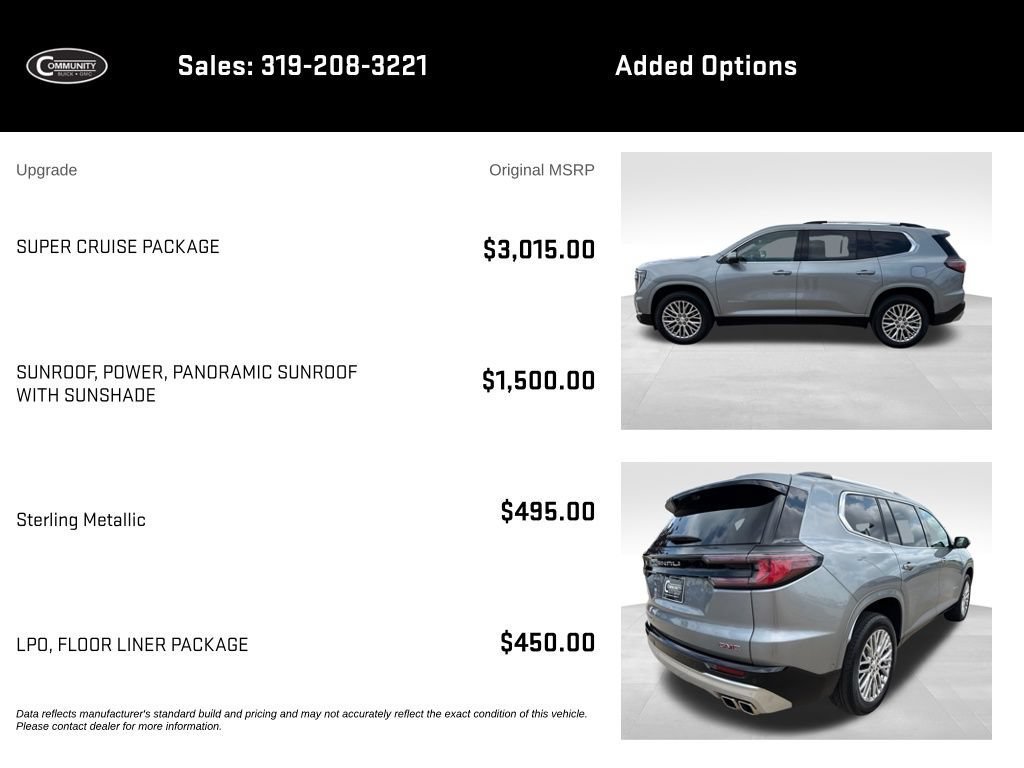 Certified 2026 GMC Acadia Denali w/ Super Cruise Package AWD/4WD image 2