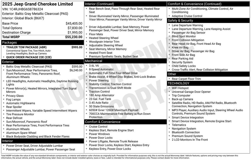 Used 2025 Jeep Grand Cherokee Limited w/ Trailer Tow Package AWD/4WD image 26