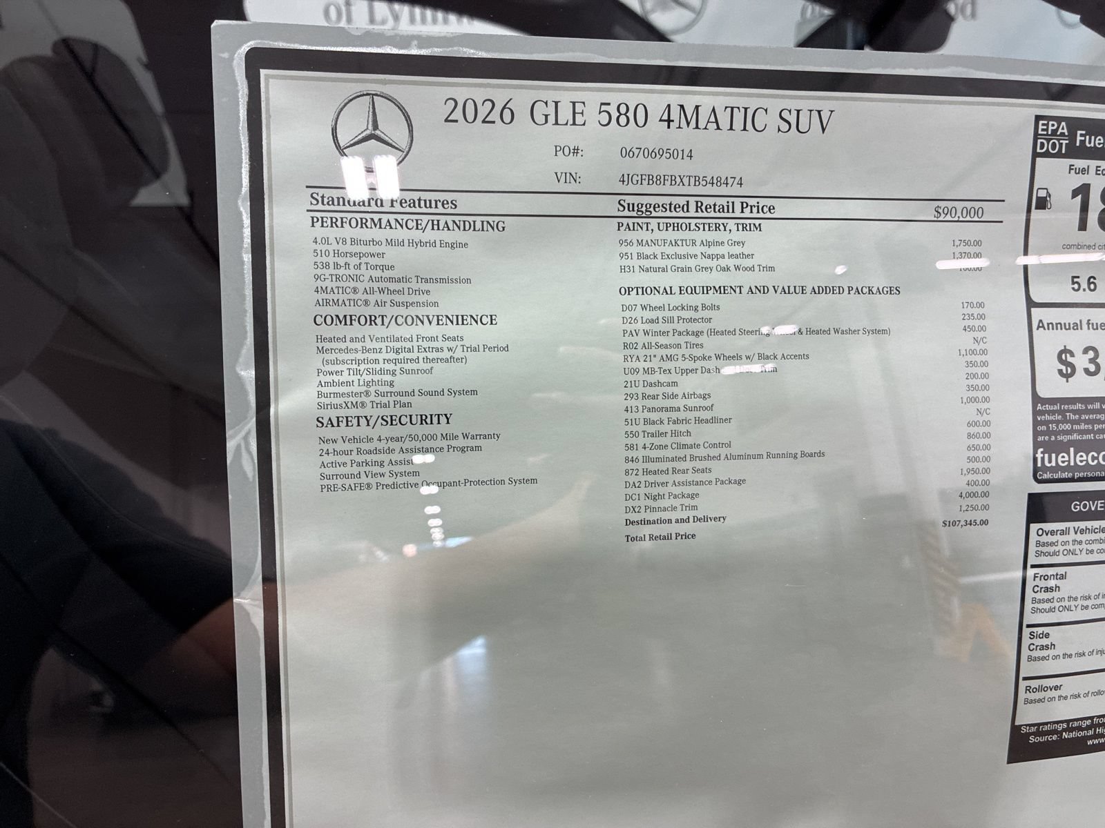 New 2026 Mercedes-Benz GLE 580 4MATIC image 23
