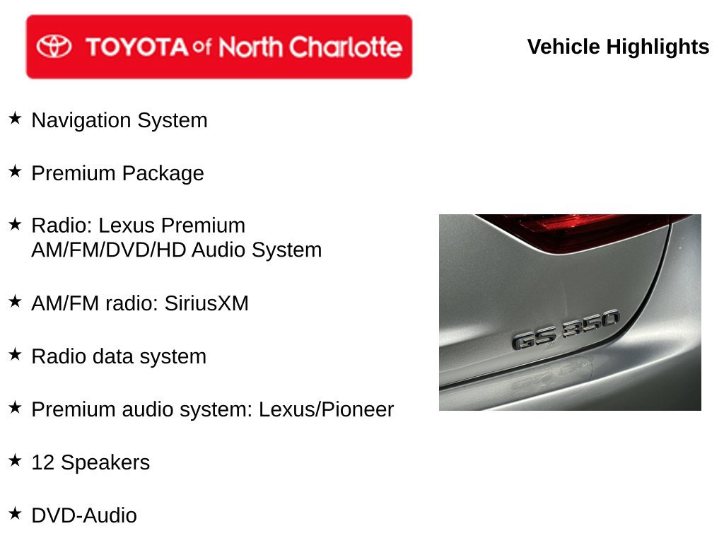 Used 2015 Lexus GS 350 w/ Premium Package RWD image 5
