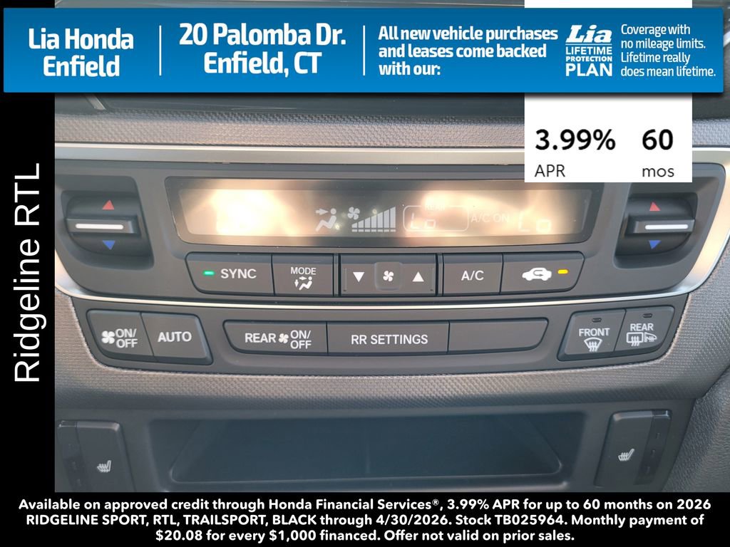 New 2026 Honda Ridgeline RTL image 23