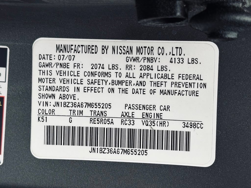 Used 2007 Nissan 350Z Enthusiast RWD image 42