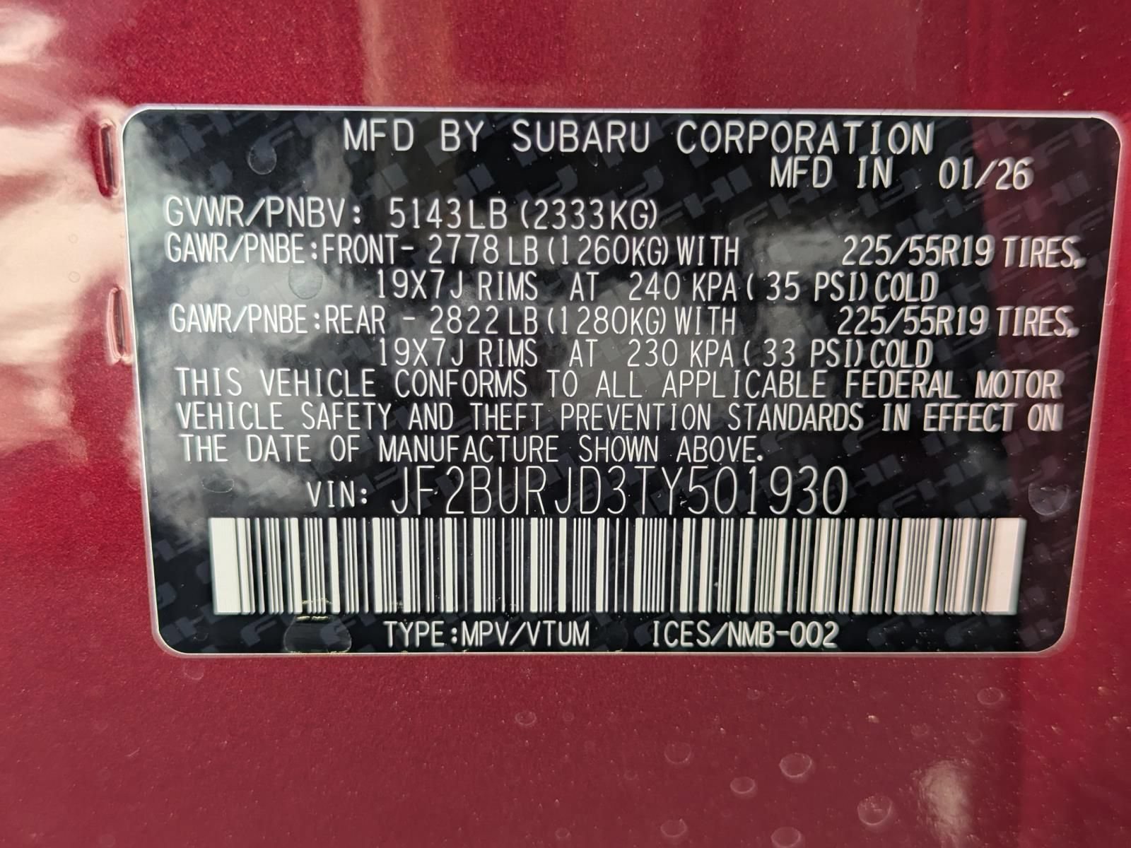 New 2026 Subaru Outback Touring XT AWD/4WD image 24