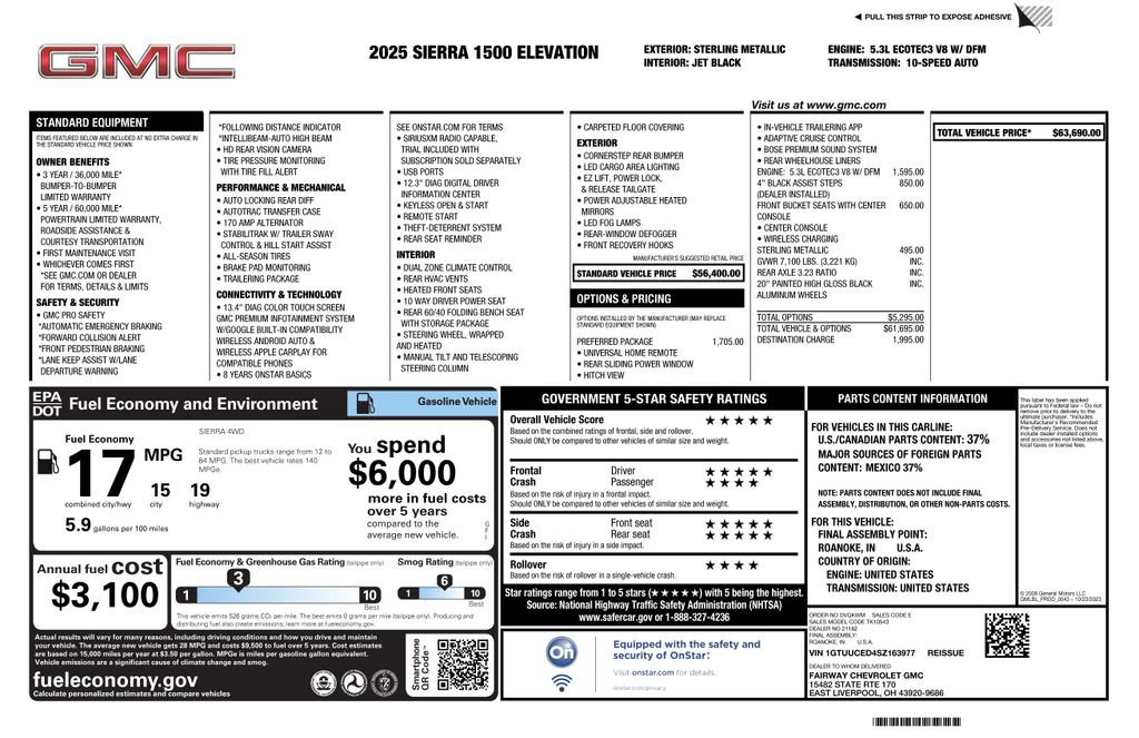 Certified 2025 GMC Sierra 1500 Elevation w/ Preferred Package AWD/4WD image 4