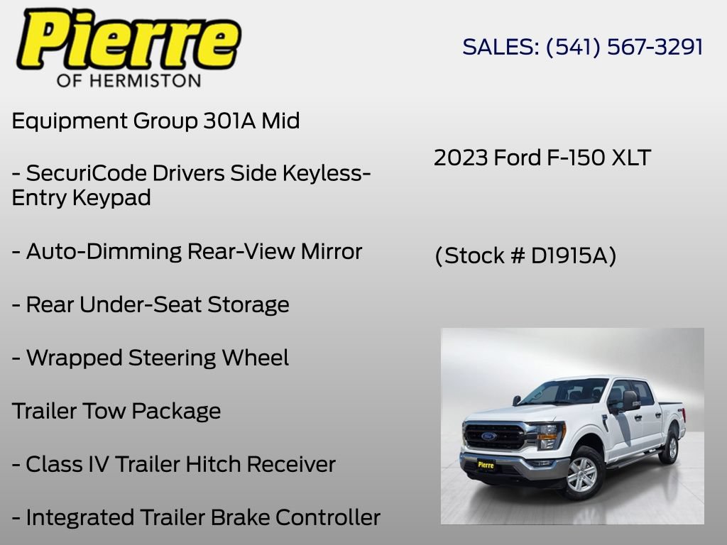 Certified 2023 Ford F150 XLT w/ Equipment Group 301A Mid AWD/4WD image 12